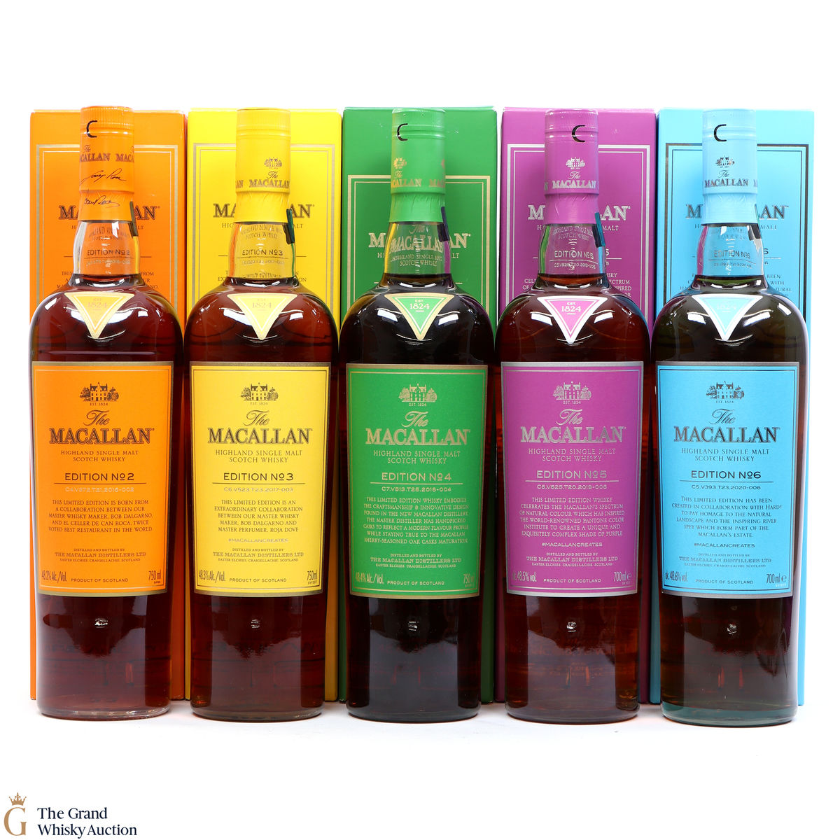 Macallan - Edition 2,3,4,5 & 6