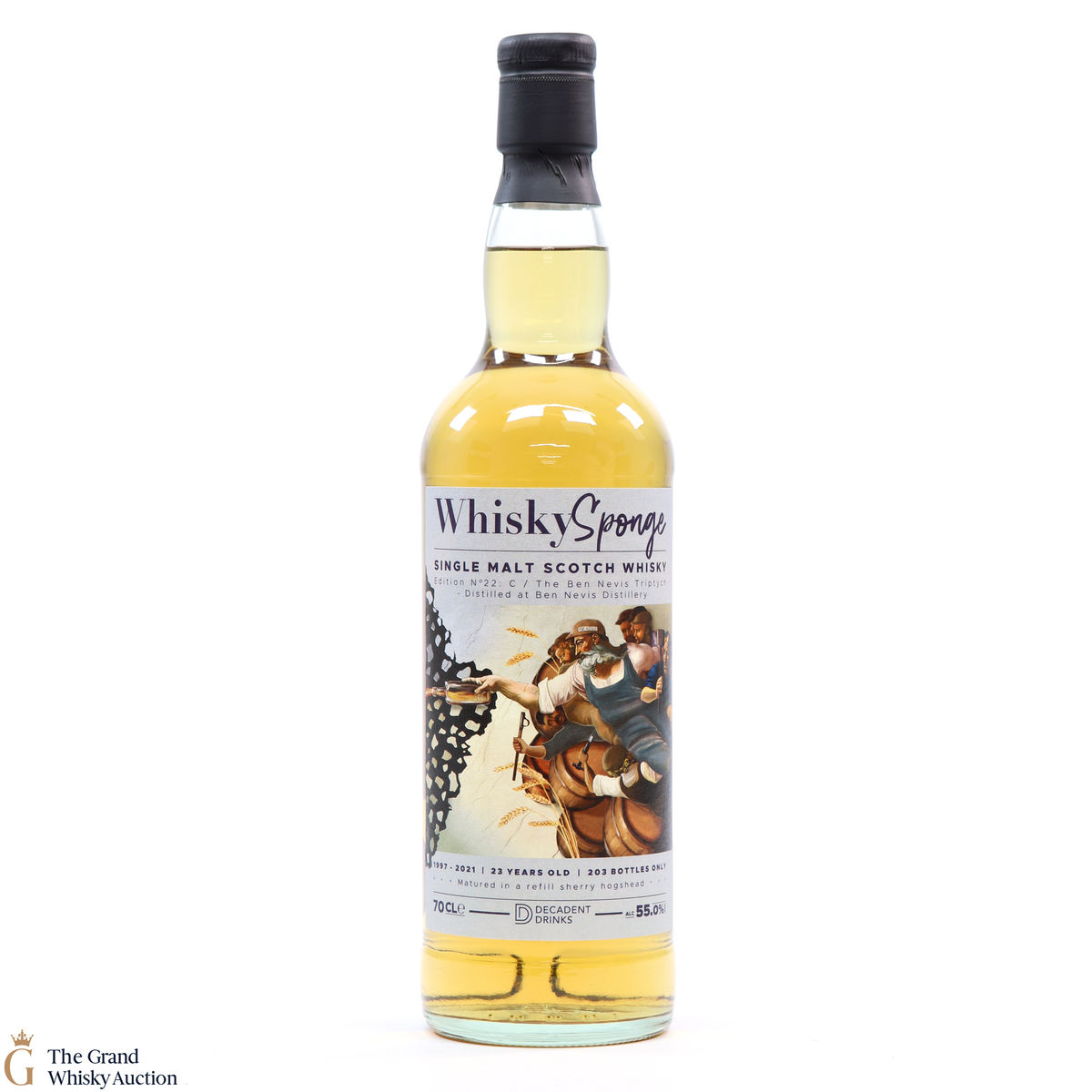 Ben Nevis - 23 Year Old 1997 - Edition No. 22C Whisky Sponge Triptych