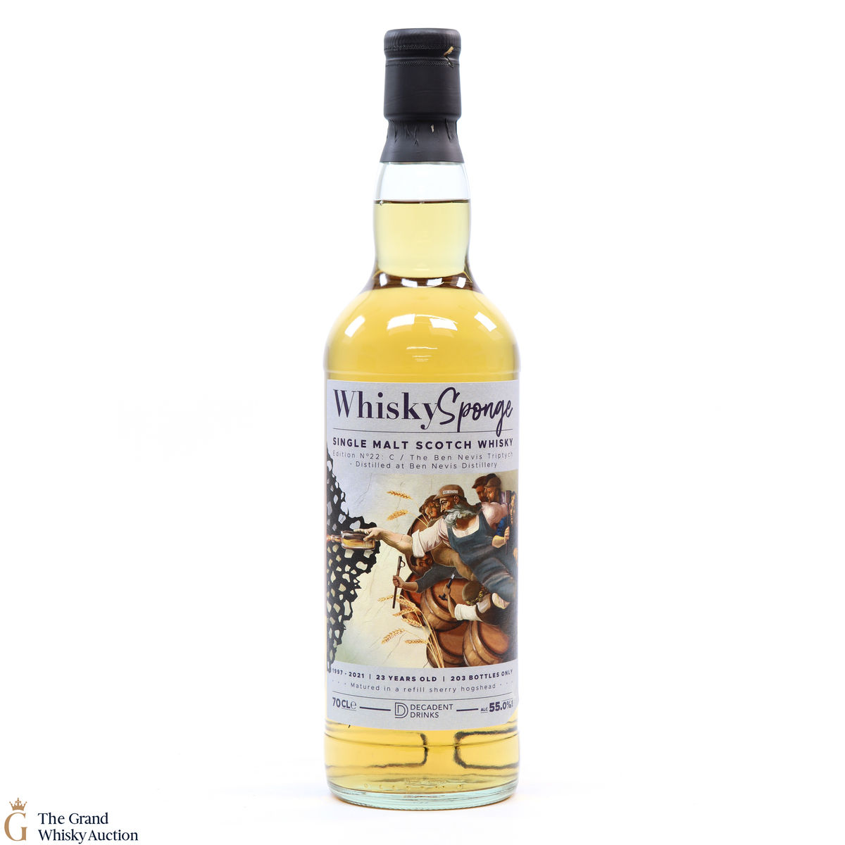 Ben Nevis - 23 Year Old 1997 - Edition No. 22C Whisky Sponge Triptych
