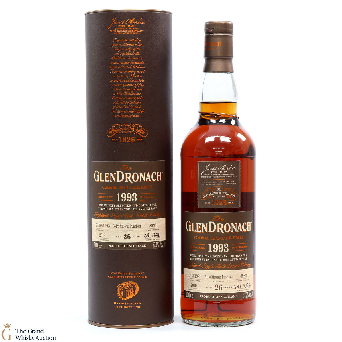 Glendronach - 26 Year Old - 1993 Single Cask #8933 