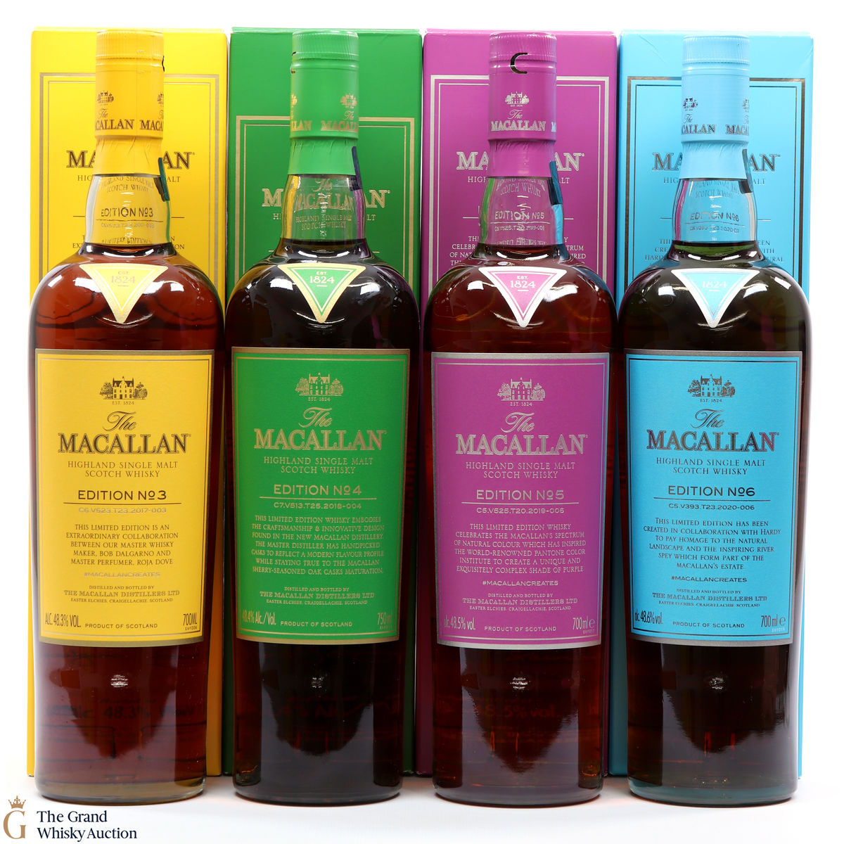 Macallan - Edition 3,4,5 & 6 (4 x 70cl)