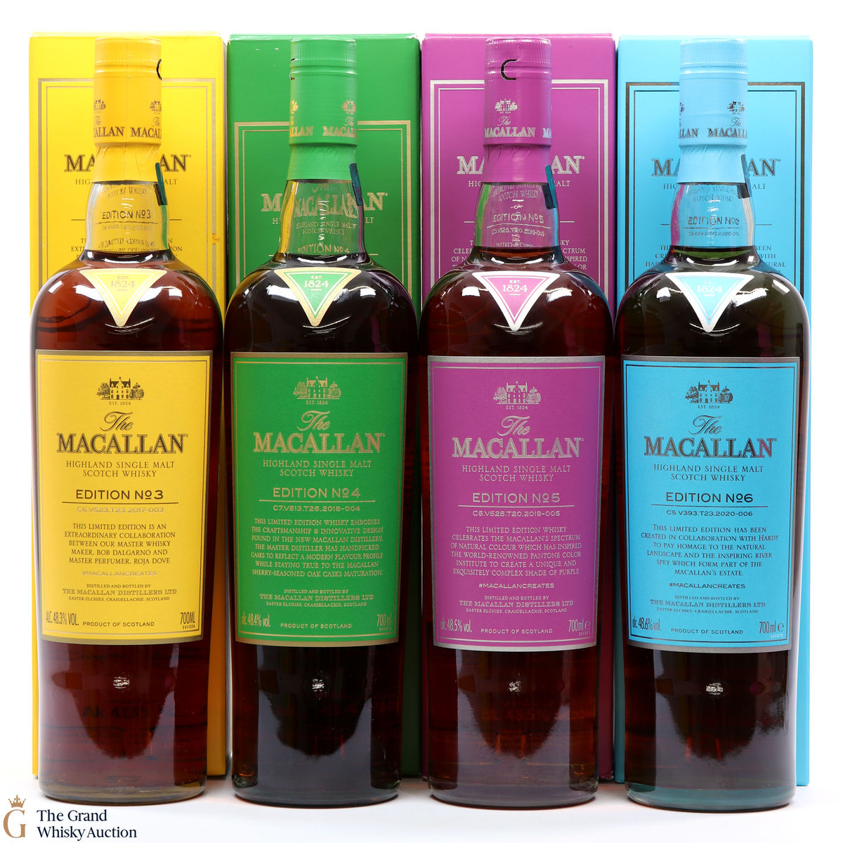 Macallan - Edition 3,4,5 & 6 (4 x 70cl)