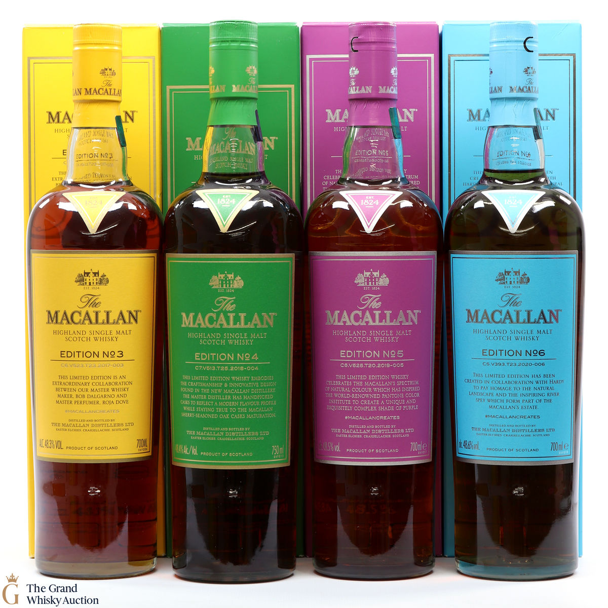 Macallan - Edition 3,4,5 & 6 (4 x 70cl)