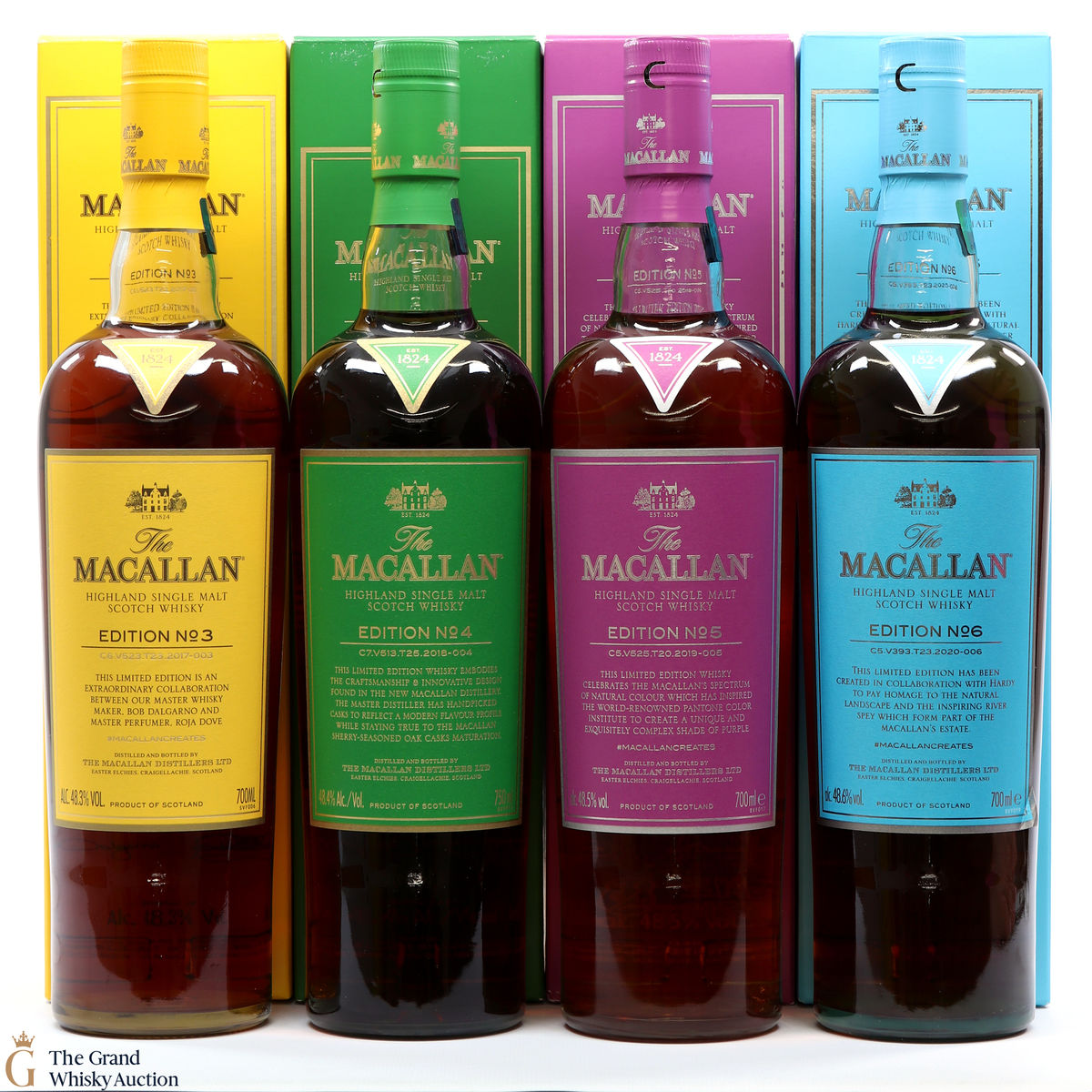 Macallan - Edition 3,4,5 & 6 (4 x 70cl)