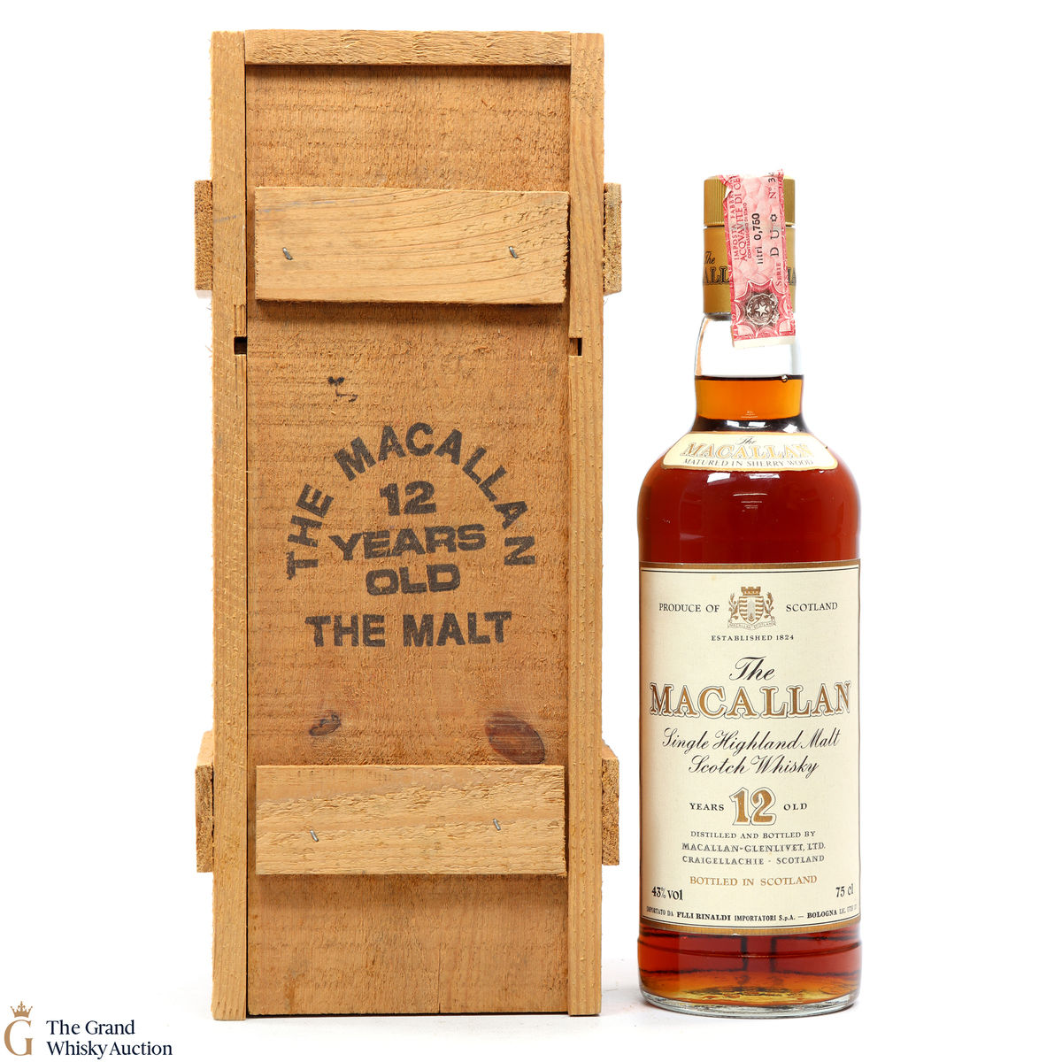 Macallan - 12 Year Old (1980s)  - Wooden Box