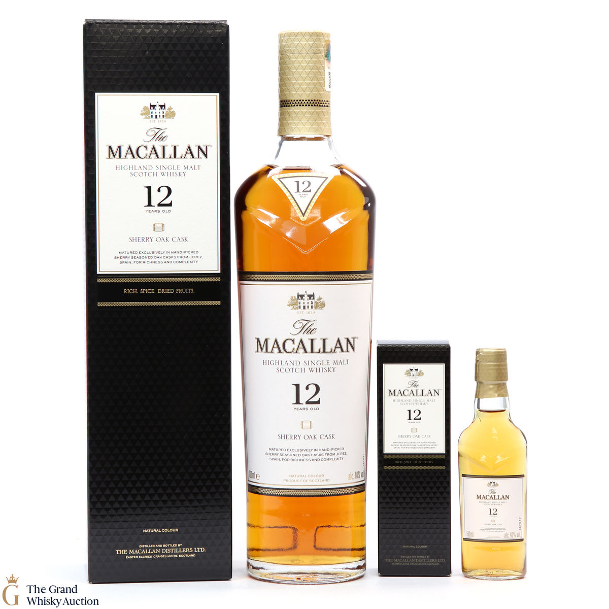 Macallan - 12 Year Old - Sherry Oak + 5cl Mini