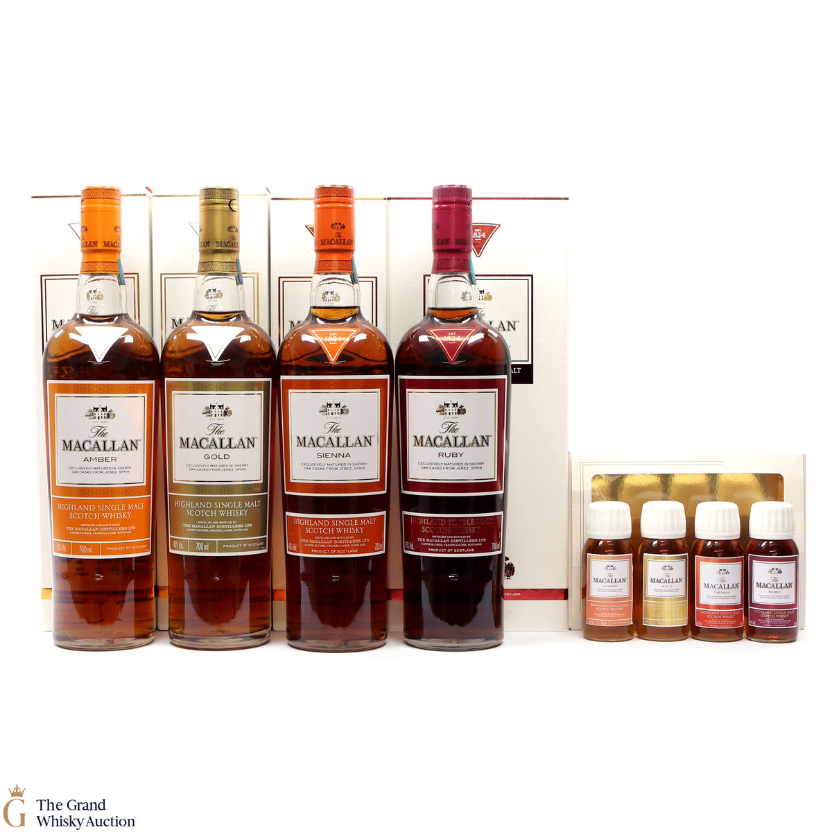 Macallan - The 1824 Series & Miniatures (4 x 70cl & 4 x 5cl)