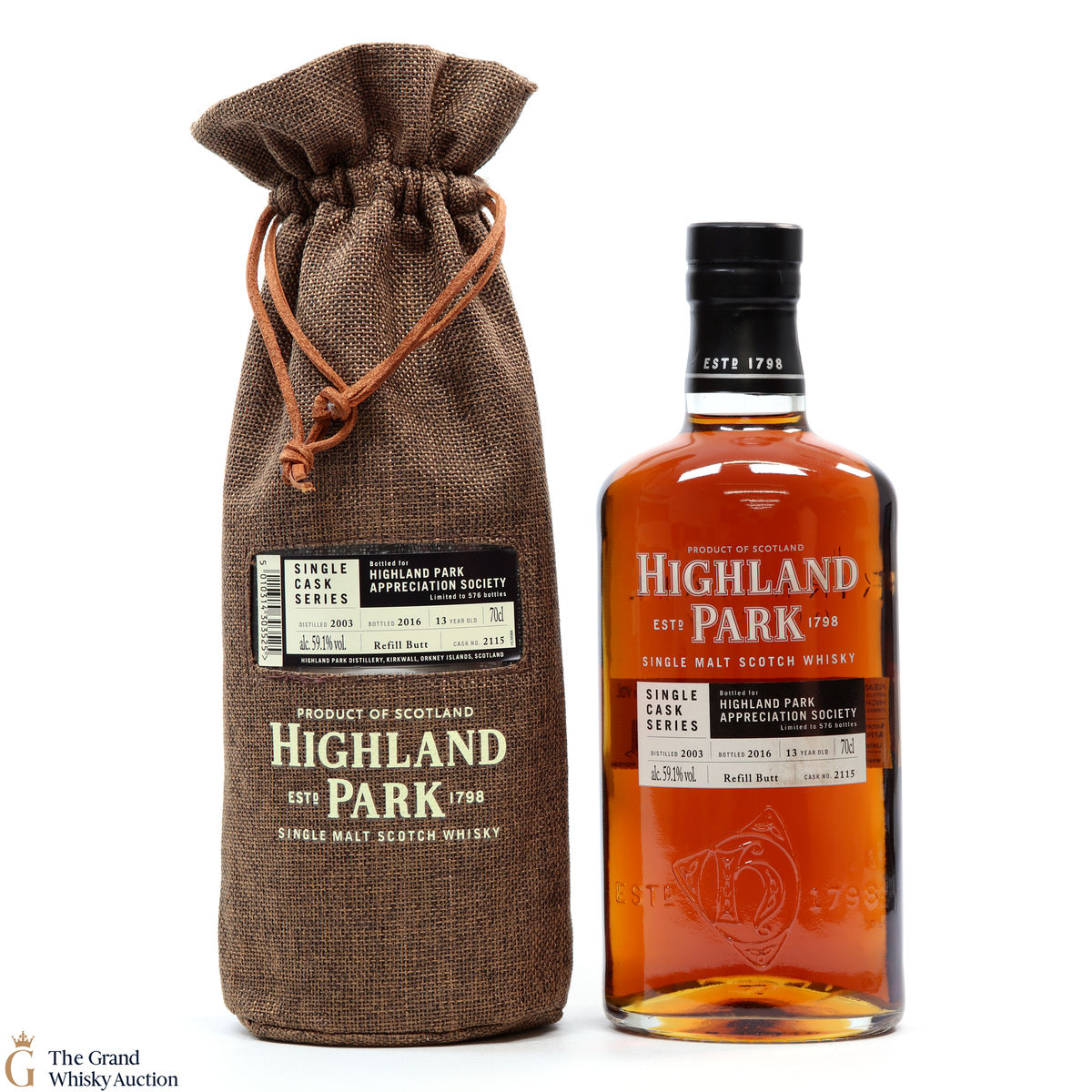 Highland Park - 13 Year Old - Single Cask #2115 - Highland Park Appreciation Society