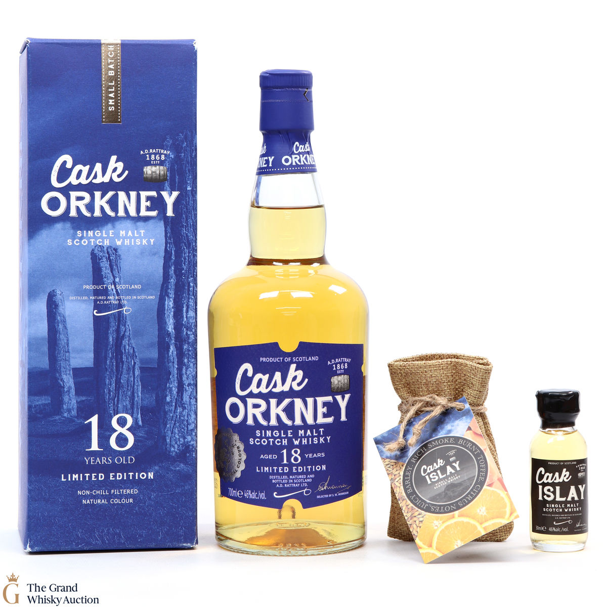 Cask Orkney - 18 Year Old Single Malt - A.D. Rattray + Cask Islay 3cl