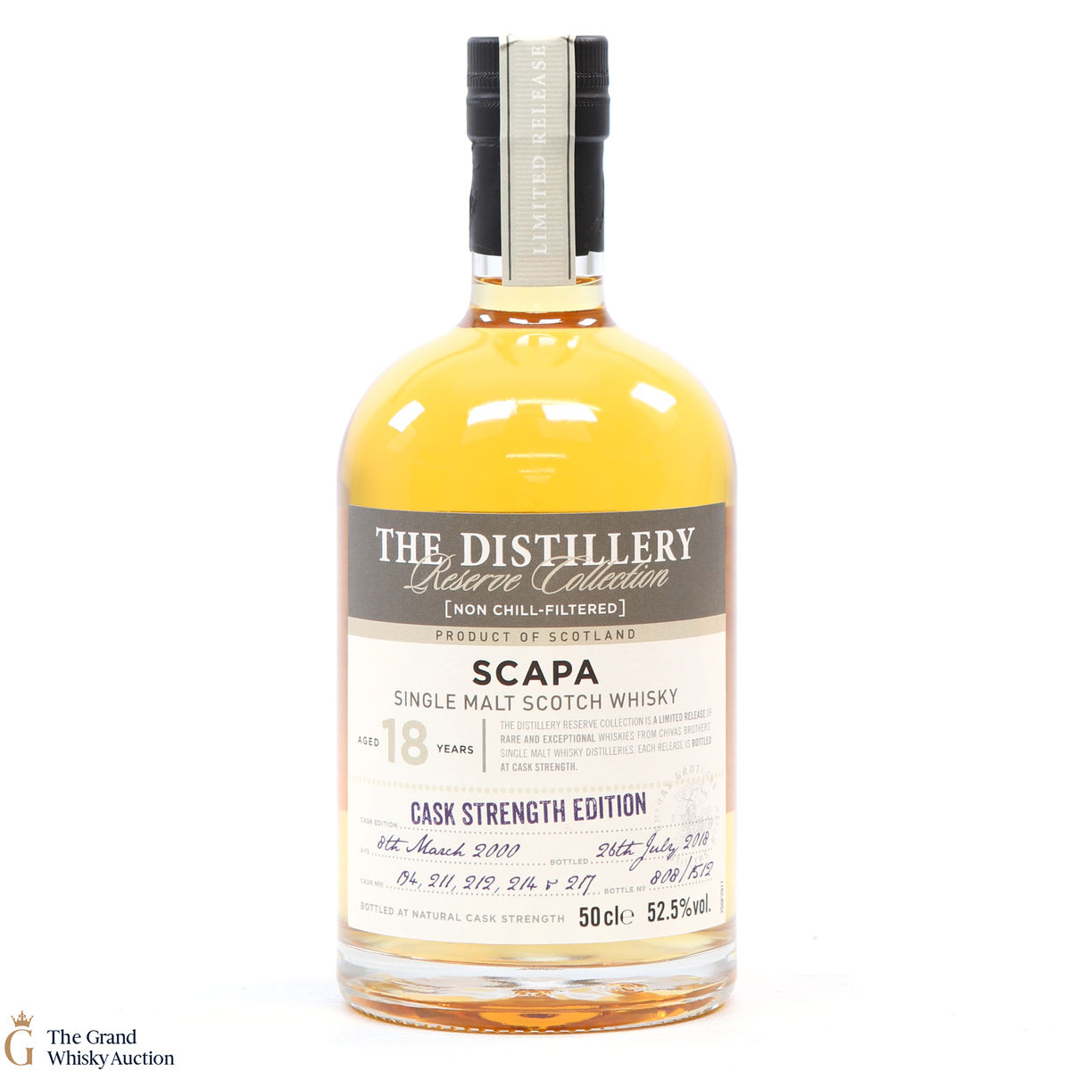 Scapa - 18 Year Old Cask Strength 2000 - #194, 211, 212, 214 & 217