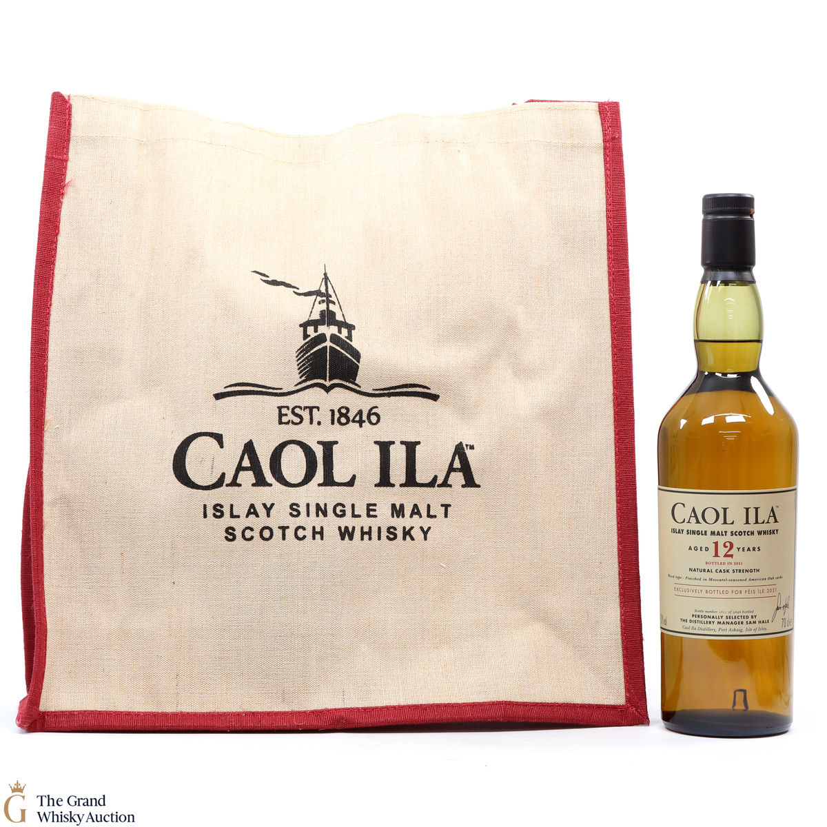 Caol Ila - 12 Year Old Moscatel Finish Feis Ile 2021 + Bag