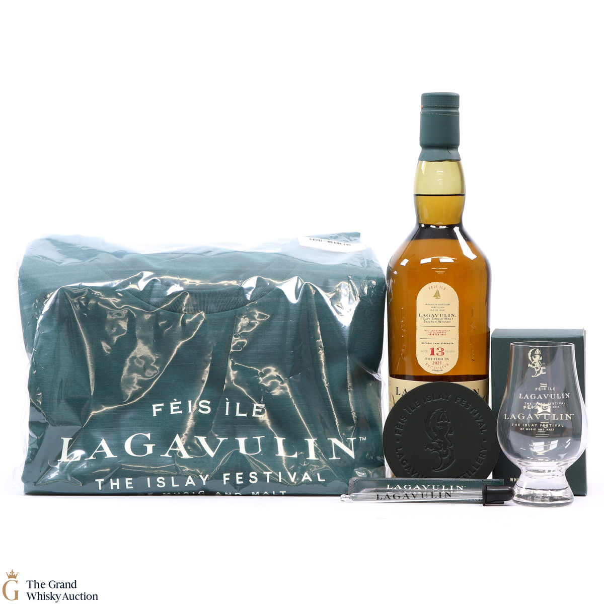Lagavulin - 13 Year Old - Feis Ile 2021 + T-shirt and Glass
