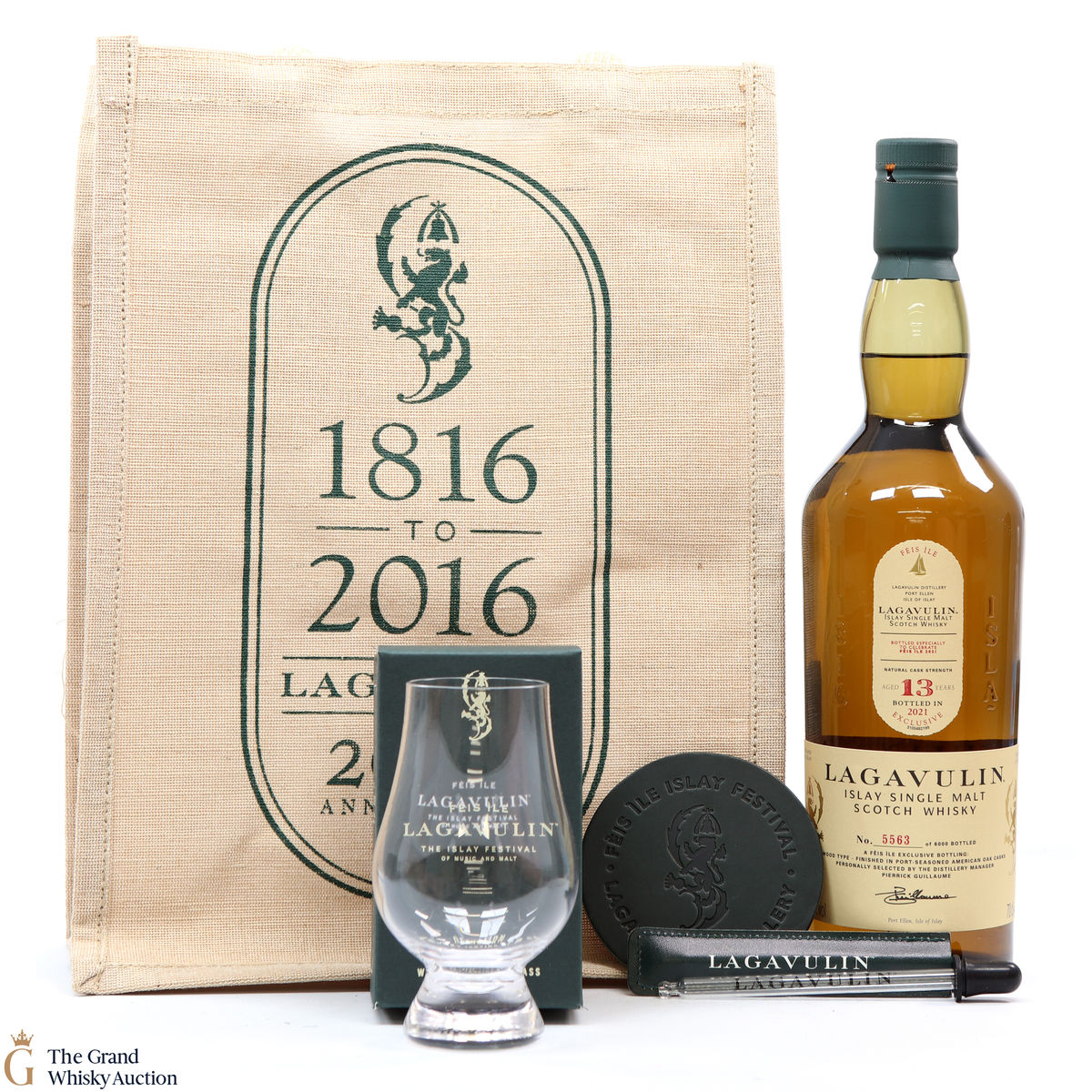 Lagavulin - 13 Year Old - Feis Ile 2021 + Bag and Glass
