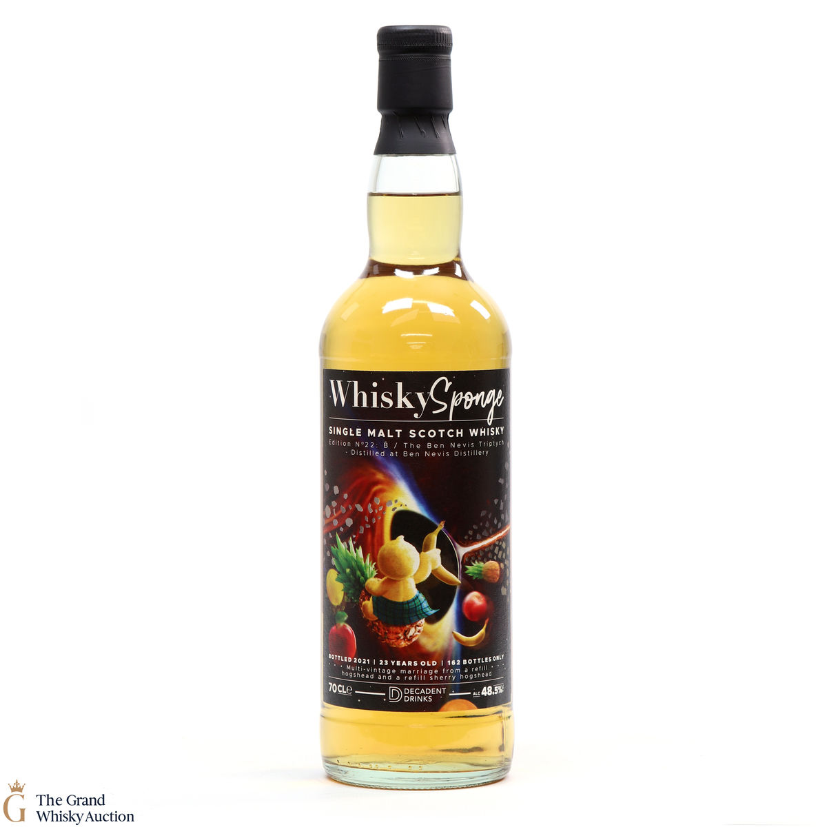 Ben Nevis - 23 Year Old - Edition No. 22 B Whisky Sponge Triptych