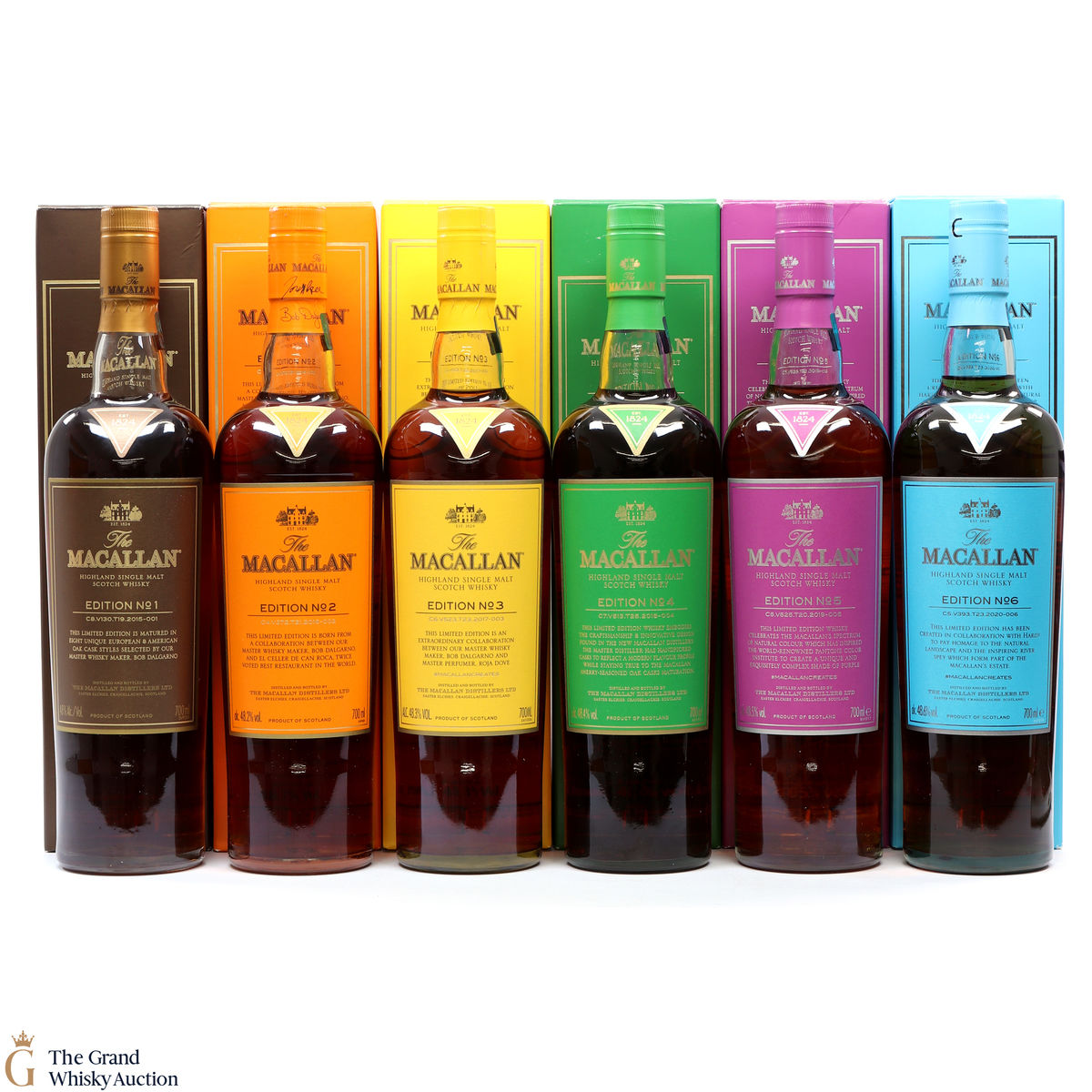 Macallan - Edition 1,2,3,4,5 & 6