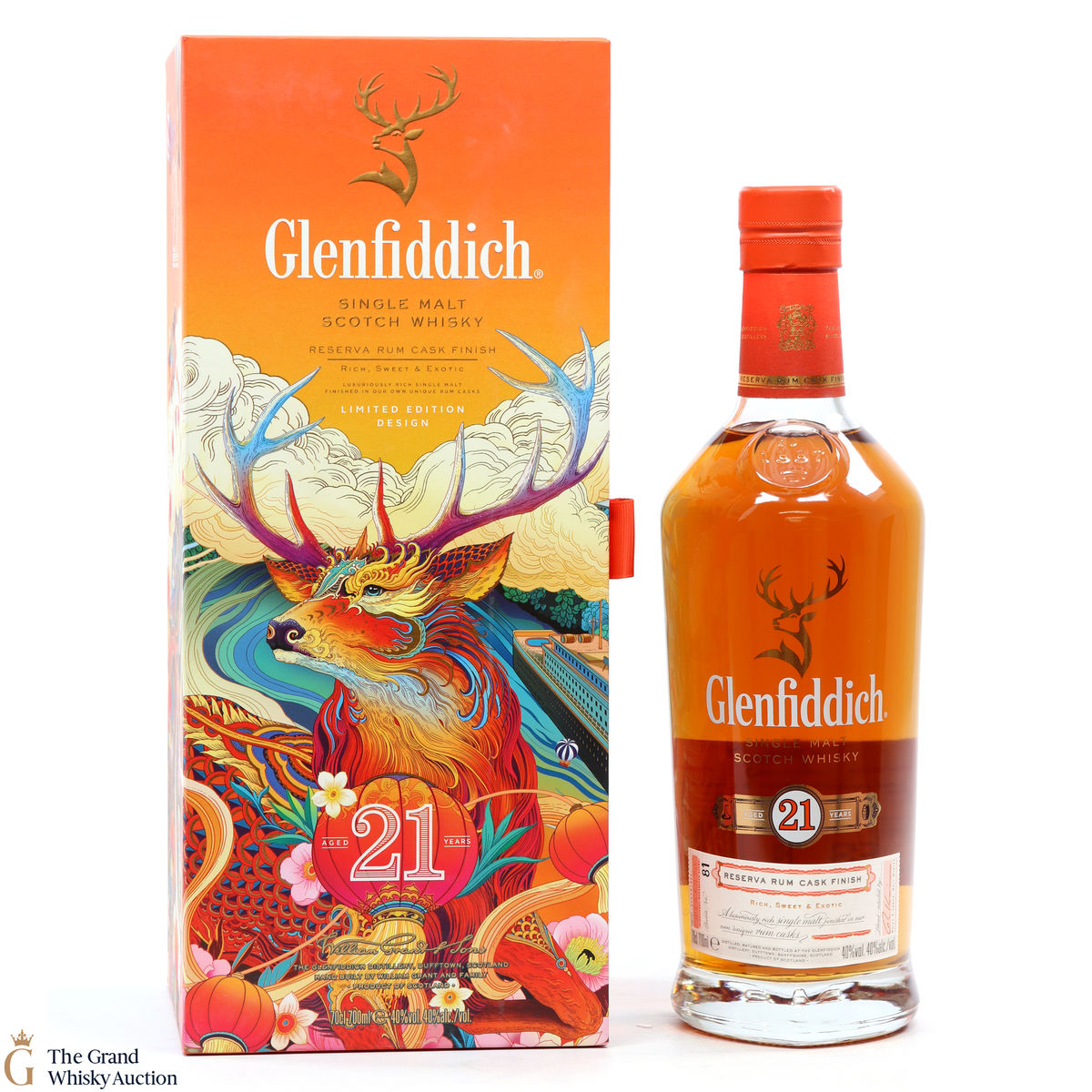 Glenfiddich - 21 Year Old - Gran Reserva Rum Cask - Limited Edition Design 