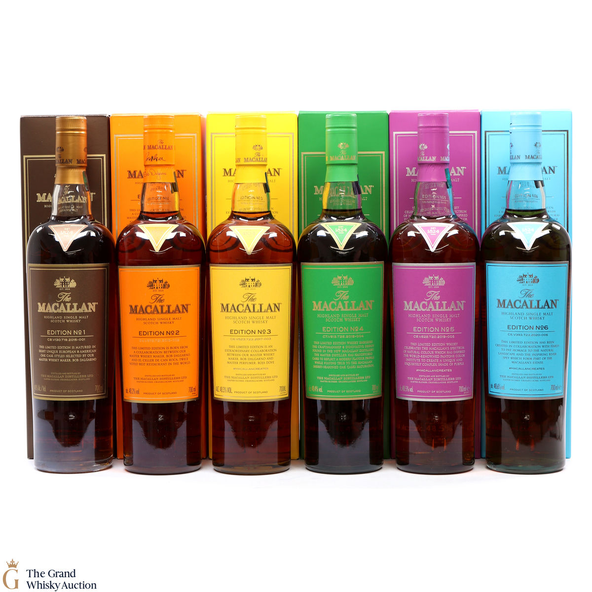 Macallan - Edition 1,2,3,4,5 & 6