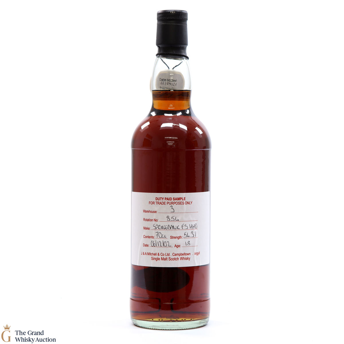 Springbank - 18 Year Old 2002 - Duty Paid Sample - Bottled 2021