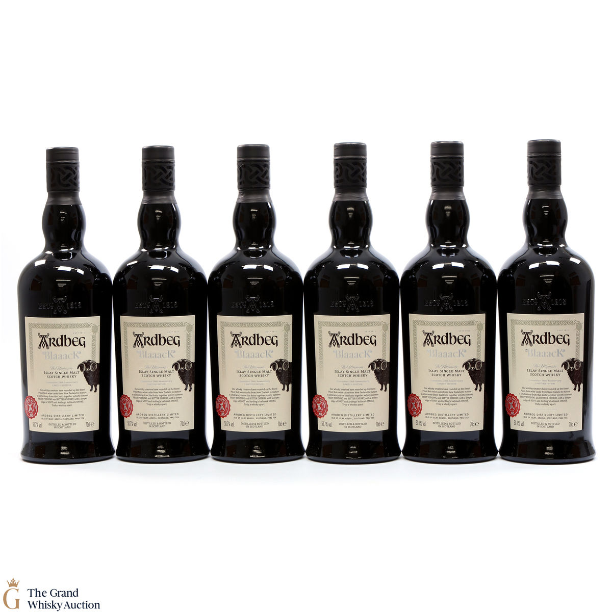 Ardbeg - Blaaack 20th Anniversary Committee Release 2020 (6 x 70cl)
