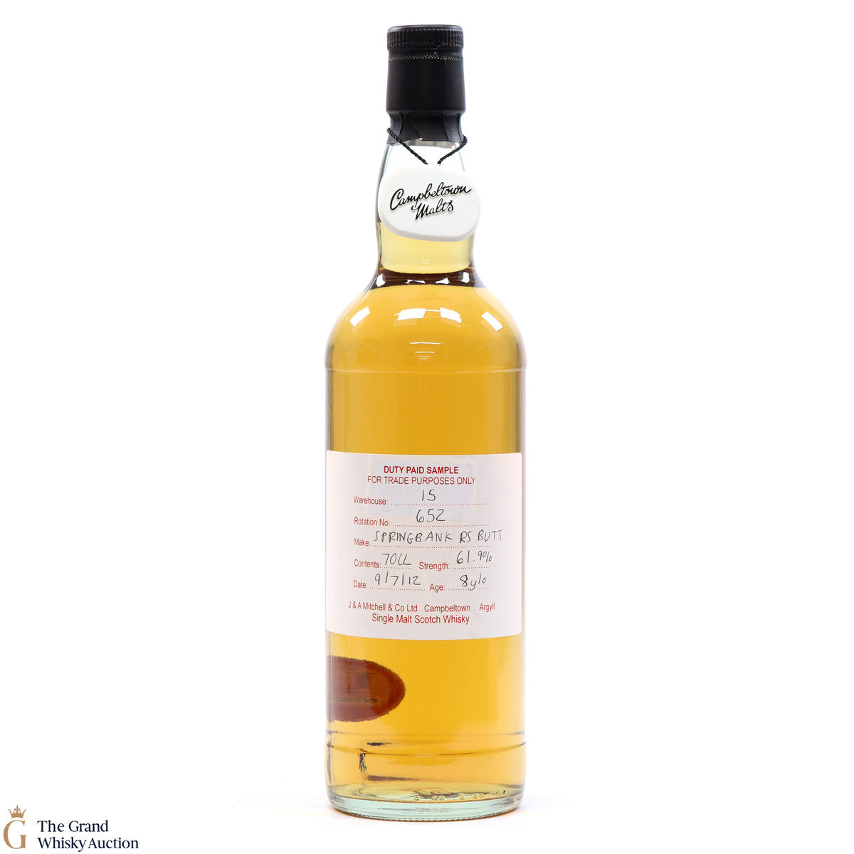 Springbank -  8 Year Old 2012 - Duty Paid Sample 