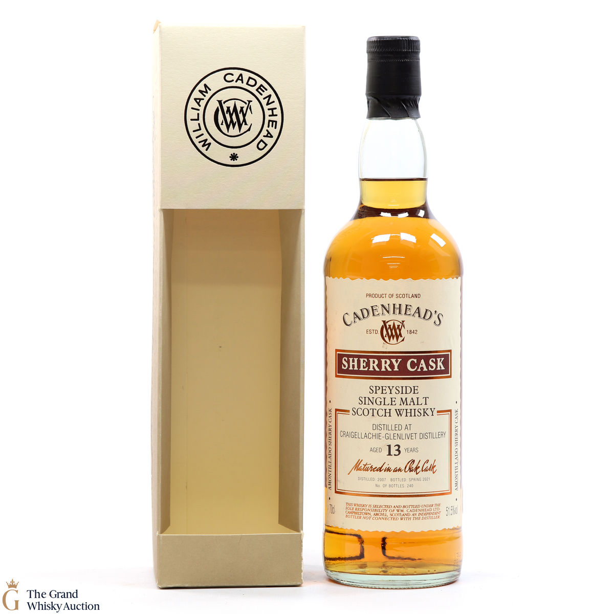 Craigellachie Glenlivet - 13 Year Old Sherry Cask Cadenhead's 2007