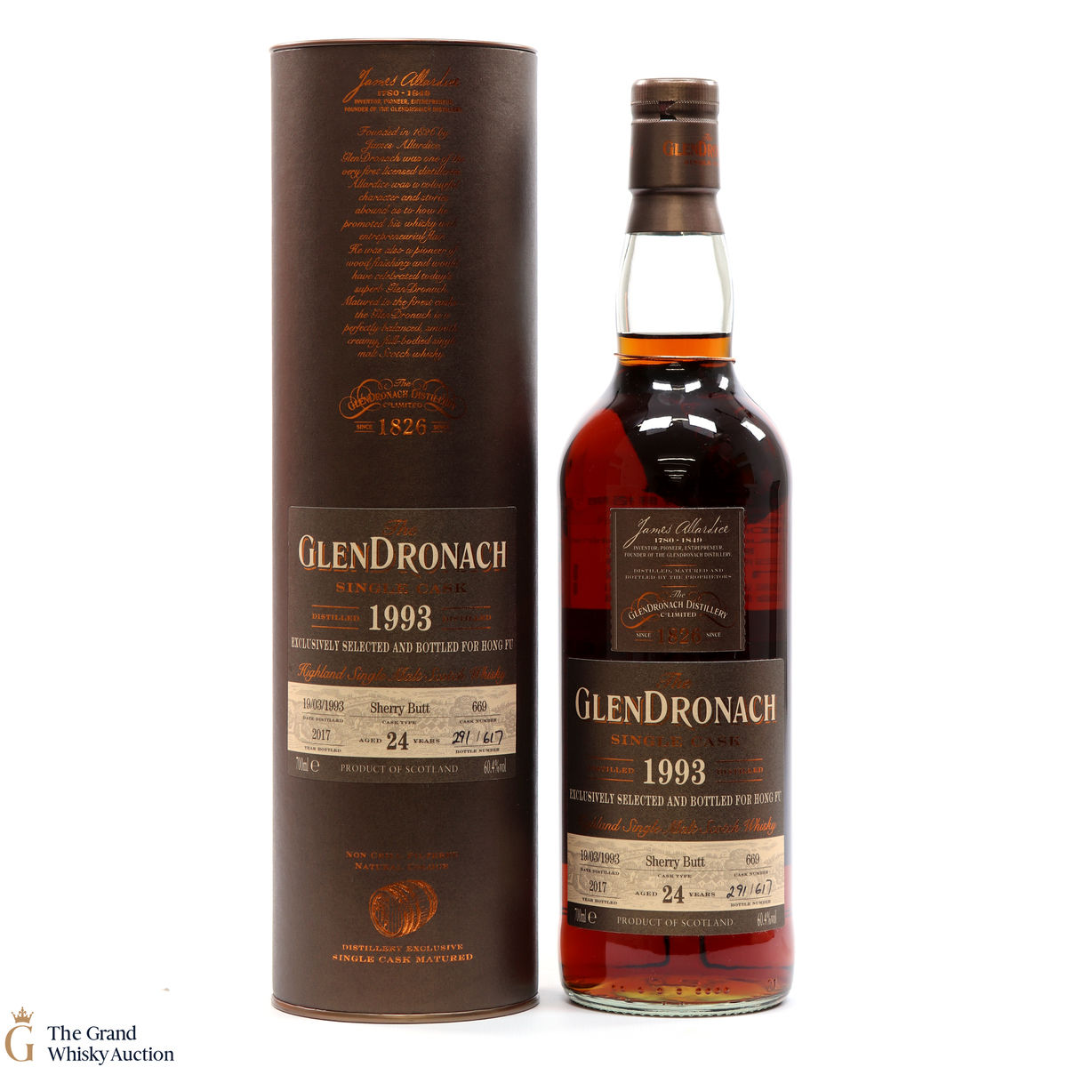 Glendronach -  24 Year Old 1993 - Single Cask #669 - Hong Fu Taiwan Exclusive