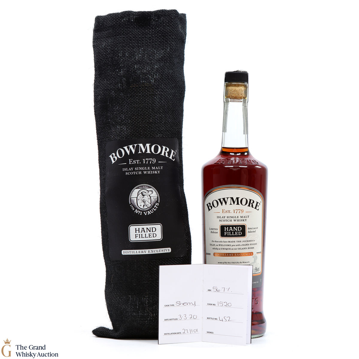 Bowmore - 18 Year Old 2001 - 2020 Hand Fill - Sherry Cask #1520