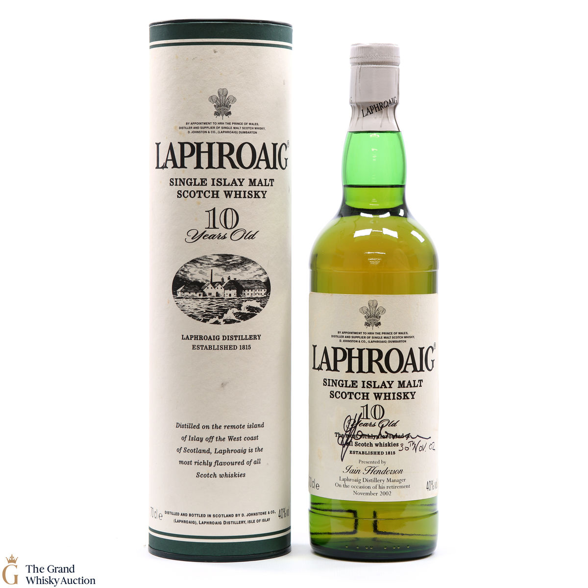 Laphroaig - 10 Year Old - Iain Henderson Retirement​ (SIGNED)
