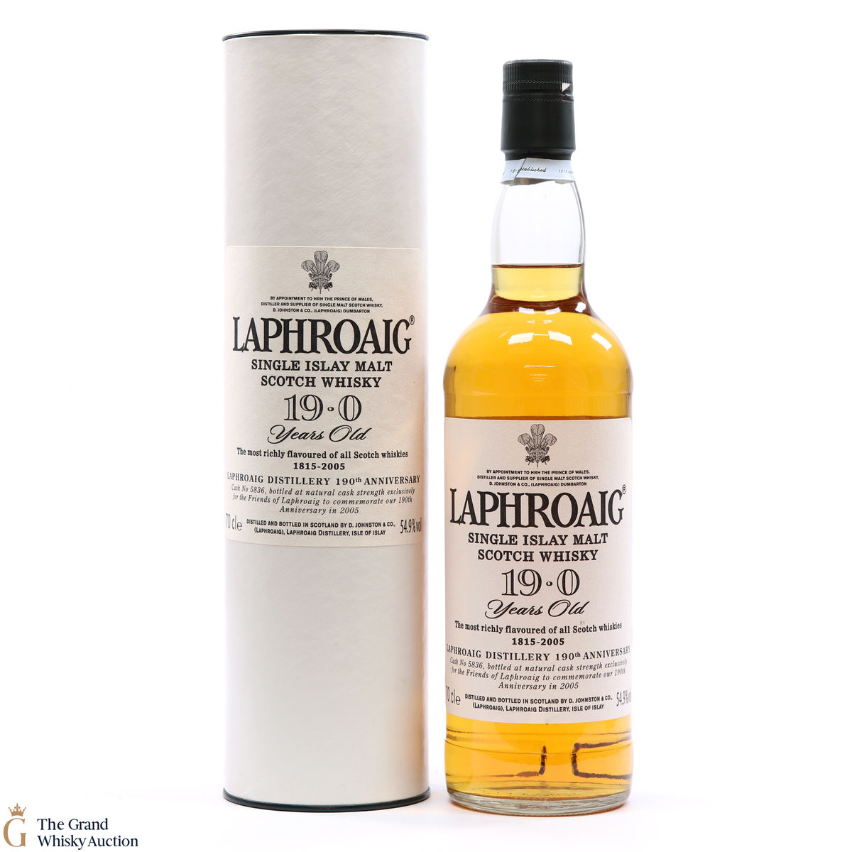 Laphroaig - 19 Year Old 19.0 Single Cask 190th Anniversary #5836 (SIGNED)