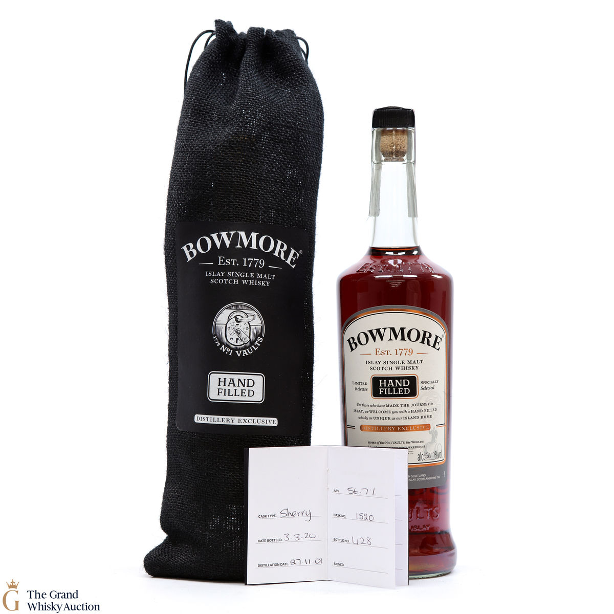 Bowmore - 18 Year Old 2001 - 2020 Hand Fill - Sherry Cask #1520