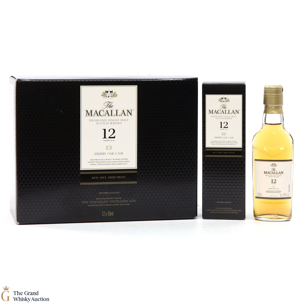 Macallan - 12 Year Old - Sherry Oak (12 x 5cl)