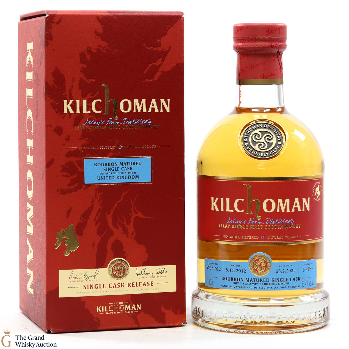 Kilchoman - 2012 Bourbon Barrel UK Exclusive 2021 #726