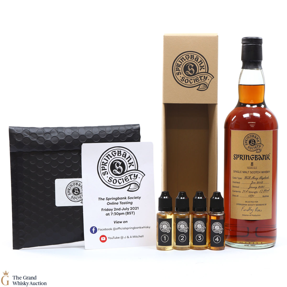 Springbank - 8 Year Old - 2012 Fresh Sherry Hogshead (70cl) + 28 Year Old Tasting Pack (4x2cl)