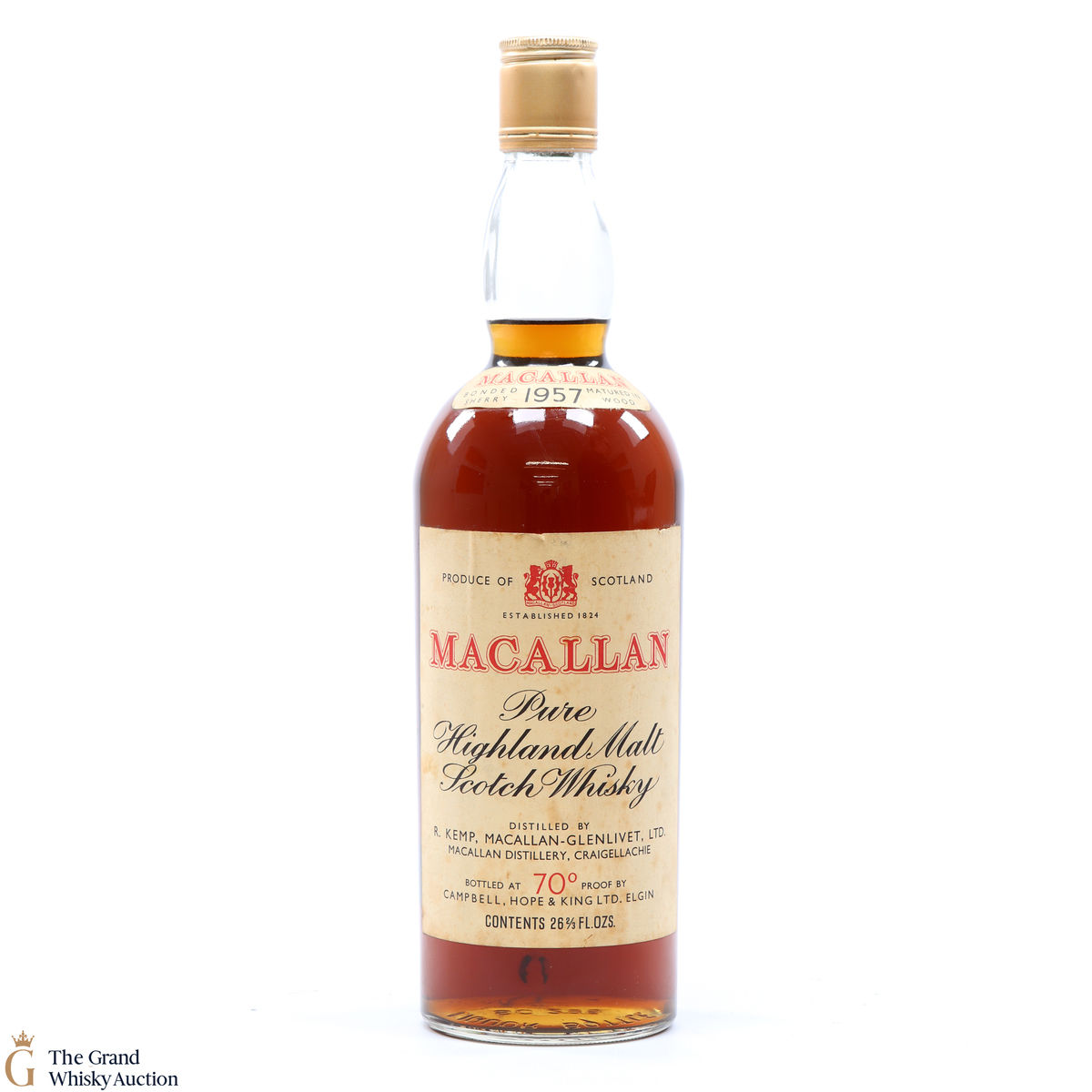 Macallan - 1957  - Campbell, Hope and King 70 Proof