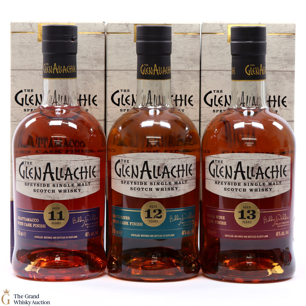 GlenAllachie - Wine Series (3 x 70cl)
