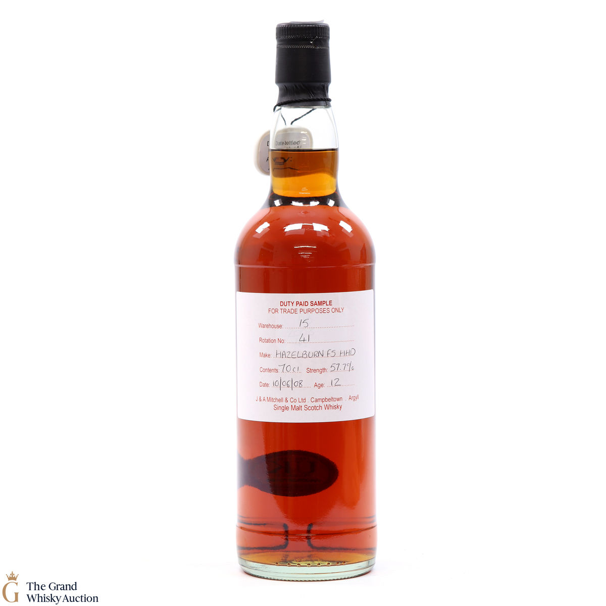 Hazelburn - 12 Year Old 2008 - Duty Paid Sample 
