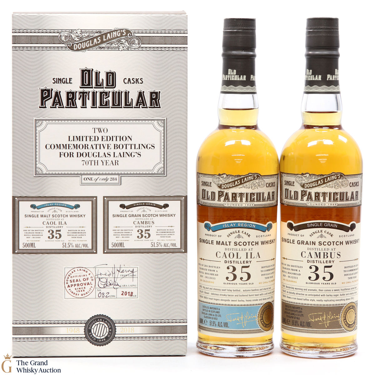 Cambus & Caol Ila - 35 Year Old - Douglas Laing's 70th Year (2 x 50cl)