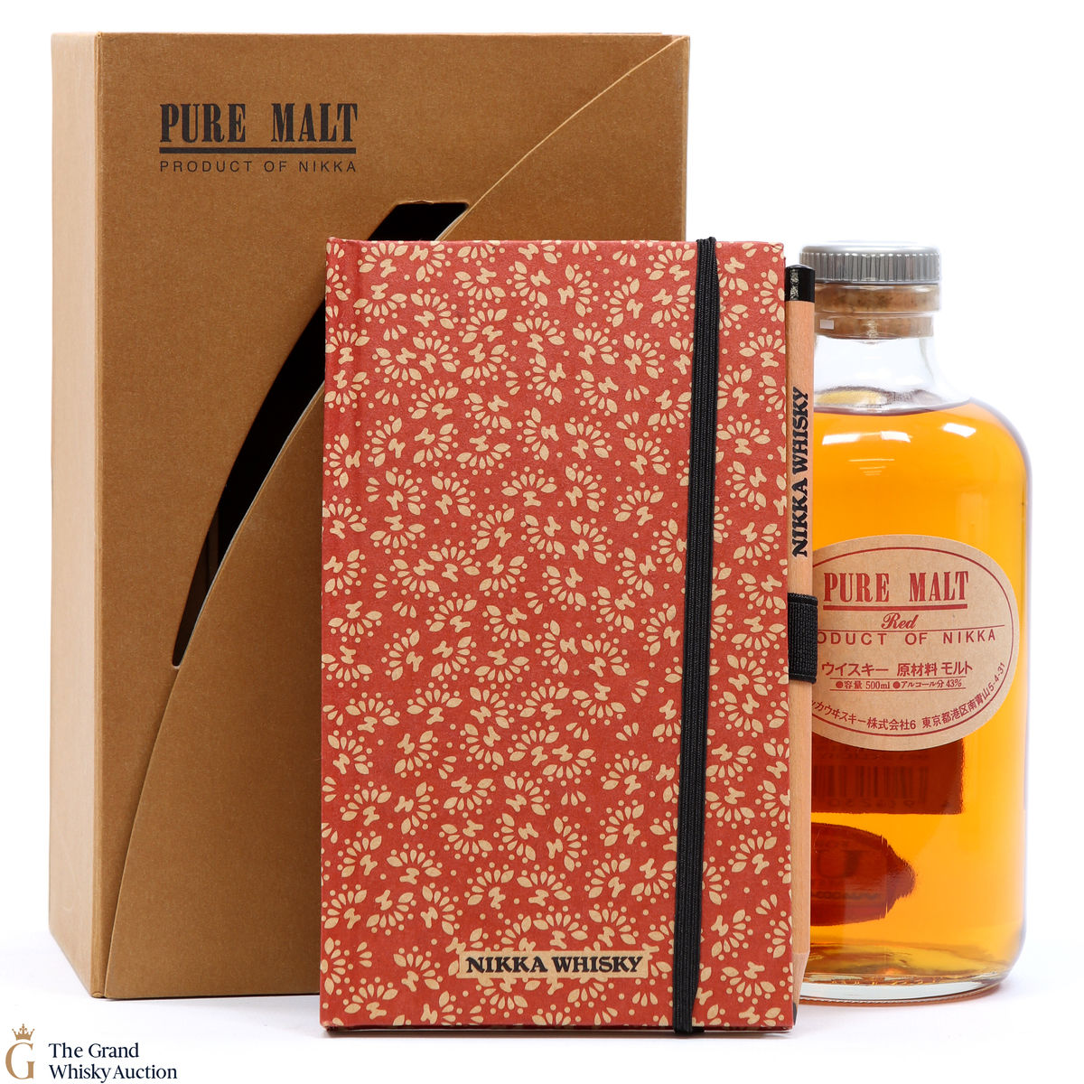 Nikka - Pure Malt Red 50cl & Notebook