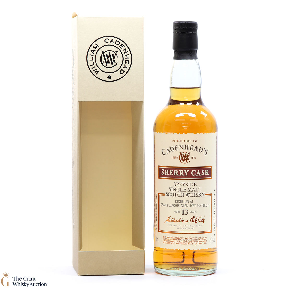 Craigellachie Glenlivet - 13 Year Old 2007 - Sherry Cask - Cadenhead's 