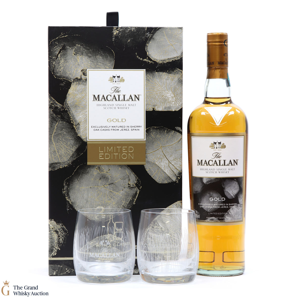 Macallan - Gold - Limited Edition with 2x Glasses