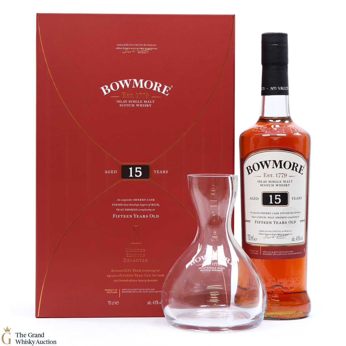Bowmore - 15 Year Old Sherry - Decanter Gift Pack