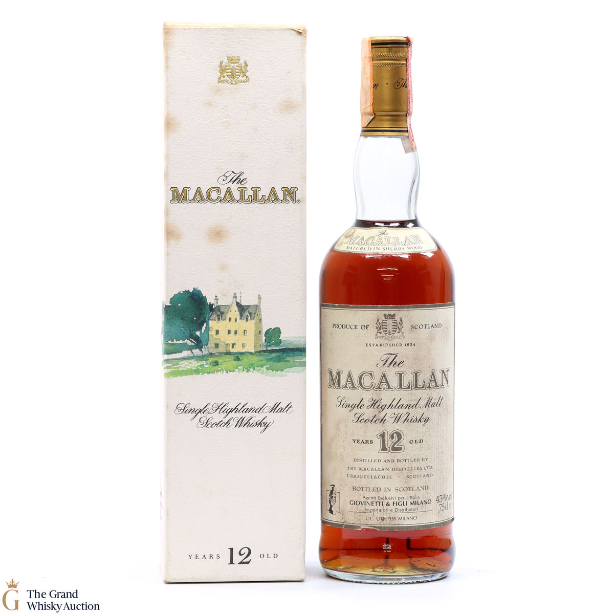 Macallan - 12 Year Old - Giovinetti & Figli Milano Import 