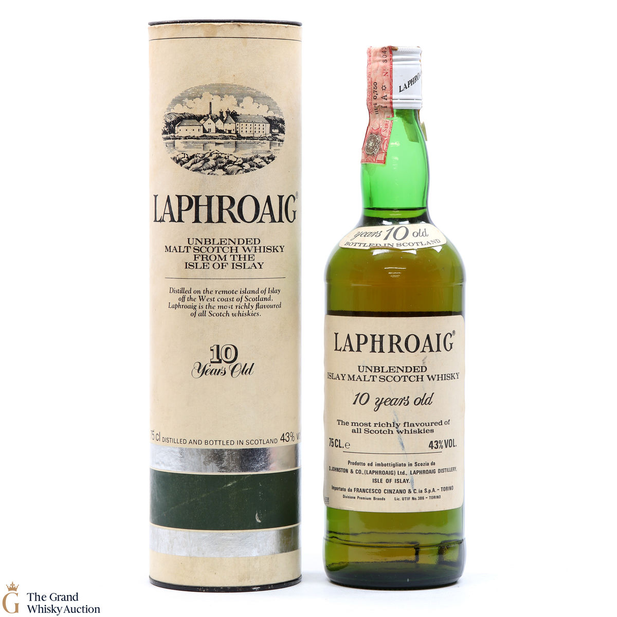Laphroaig - 10 Year Old - 1980's - Pre Royal Warrant  (75cl)