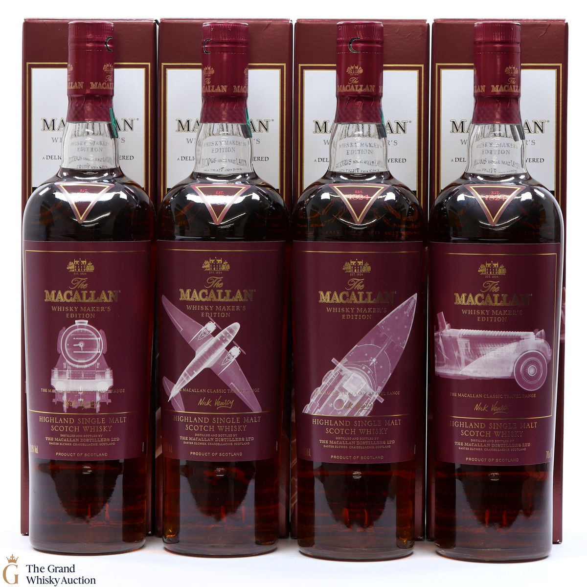 Macallan - Whisky Maker's Edition - Classic Travel Range - 4 x 70cl