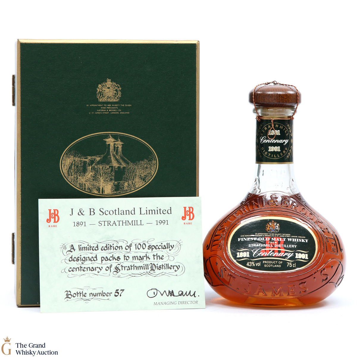 Strathmill - Centenary Decanter 1891 - 1991