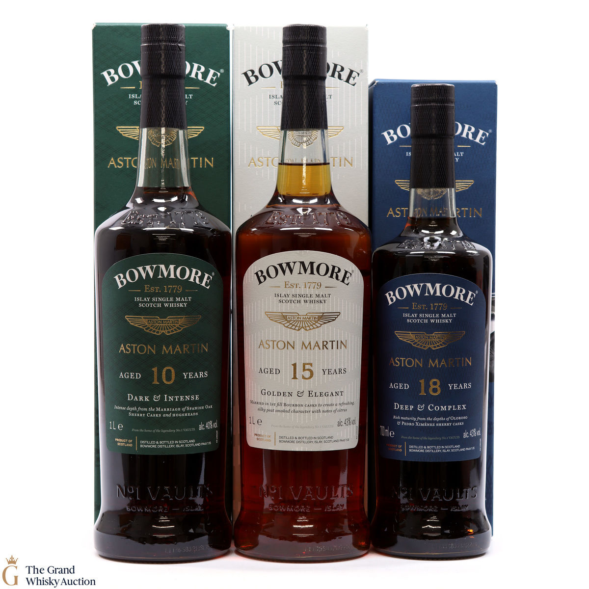 Bowmore - Aston Martin - Edition 1, 2 + 3