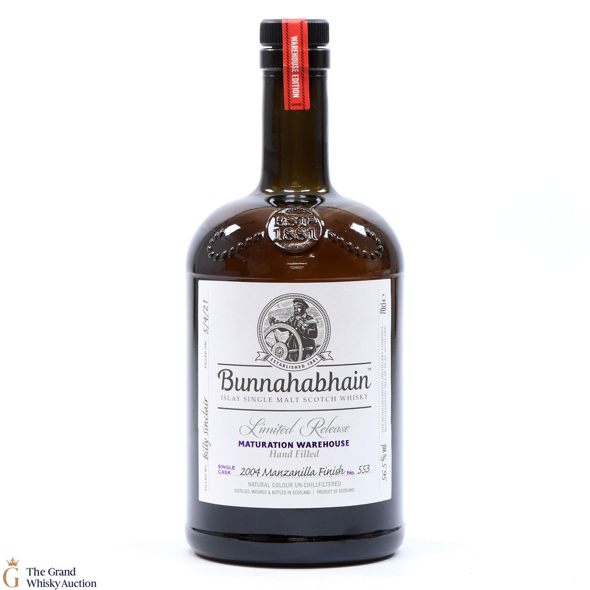 Bunnahabhain - 2004 Manzanilla Finish #553 - Hand Fill