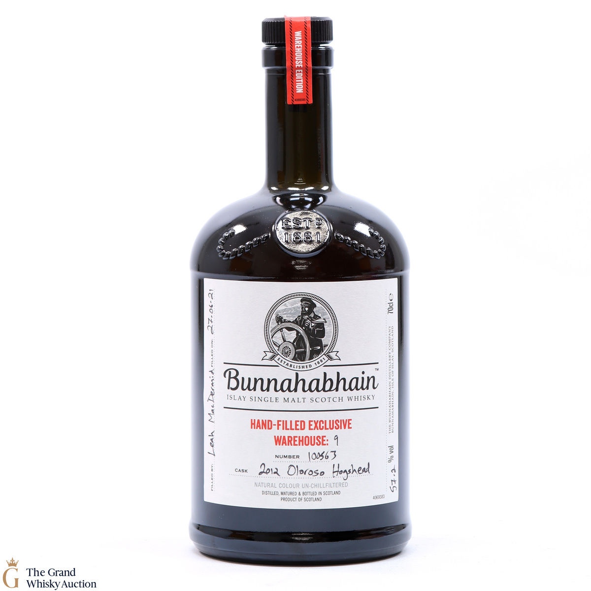 Bunnahabhain - 2012 Hand Filled Oloroso Hogshead #100563