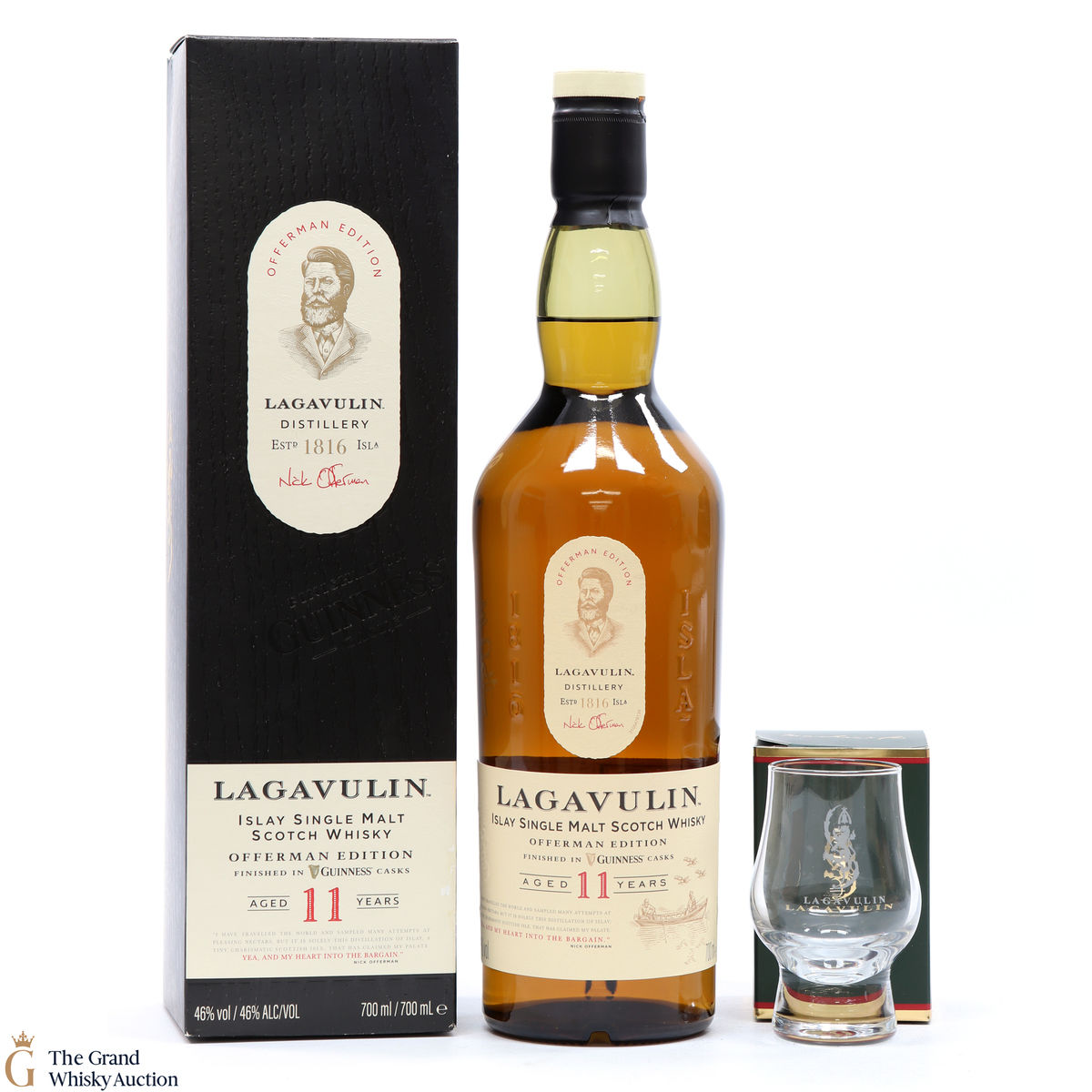 Lagavulin - 11 Year Old - Offerman Edition - Guinness Cask Finish + Glass