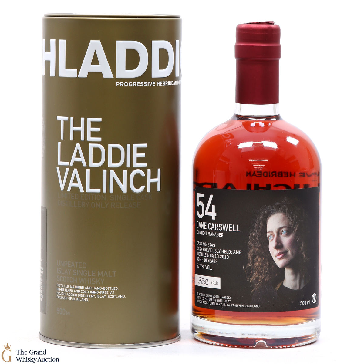 Bruichladdich - 10 Year Old - Valinch 54 - Jane Carswell